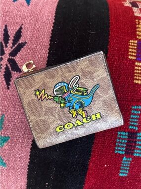 Coach Rexy Signature Zip Wallet